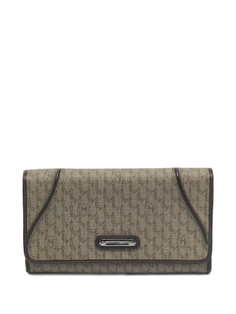 Montblanc monogram flap wallet