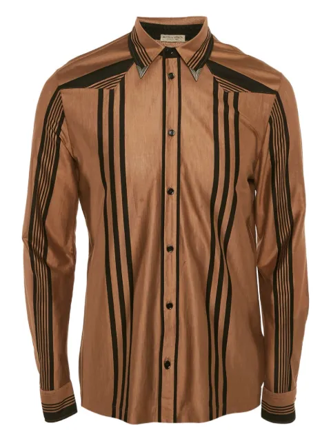 Bottega Veneta Pre-Owned striped cotton shirt