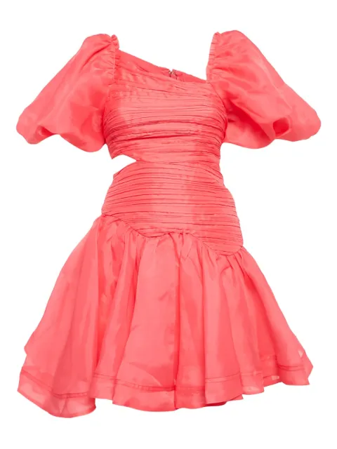 Aje robe courte Joan à manches bouffantes