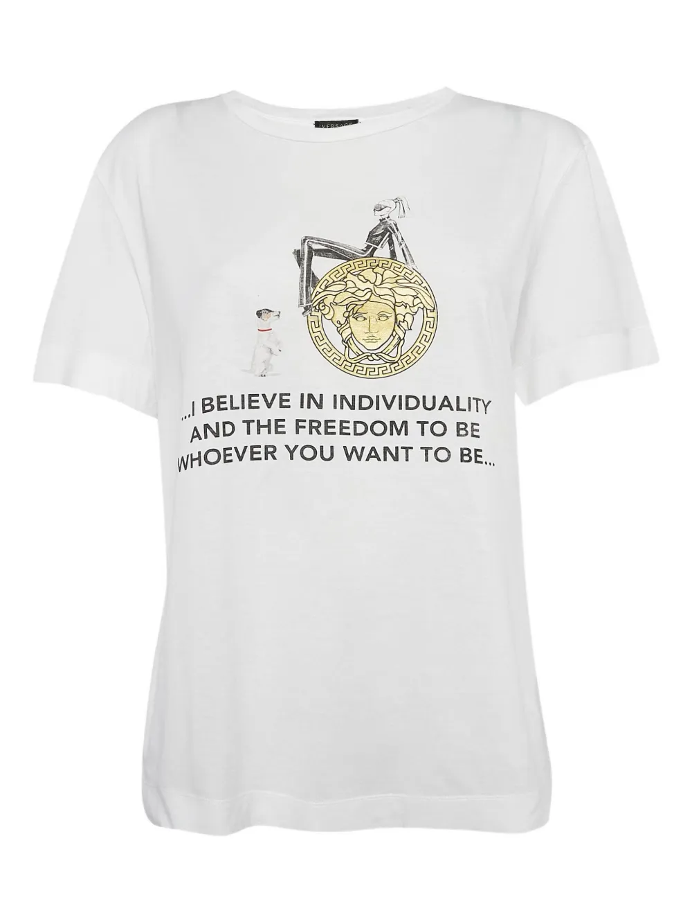 Click to view more detailed imagery on our partner's website Pre-owned Versace Medusa Head T-shirt In White