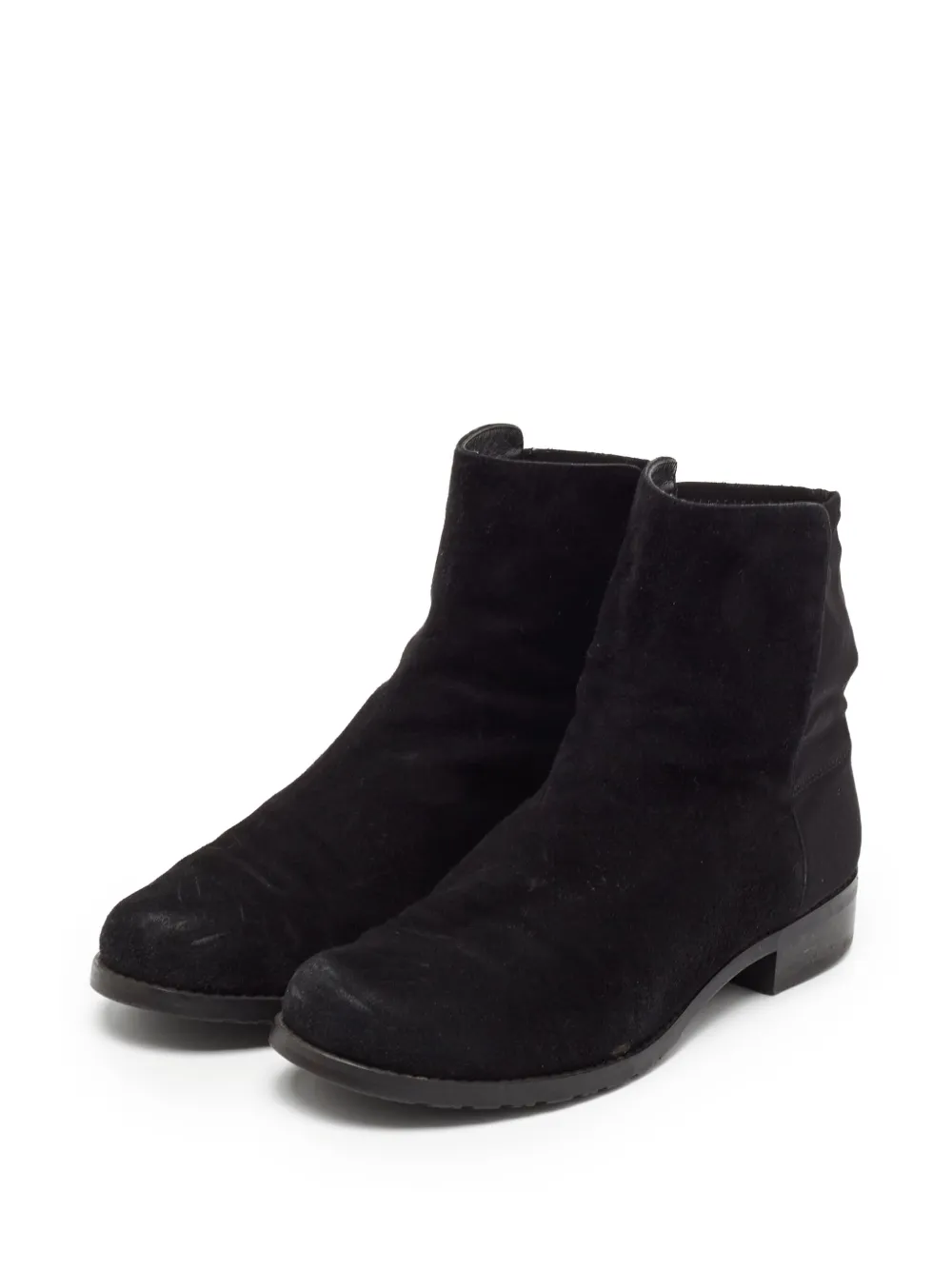 Stuart Weitzman Suède enkellaarzen - Zwart