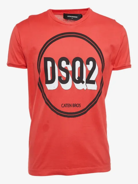DSQUARED2 playera con logo estampado