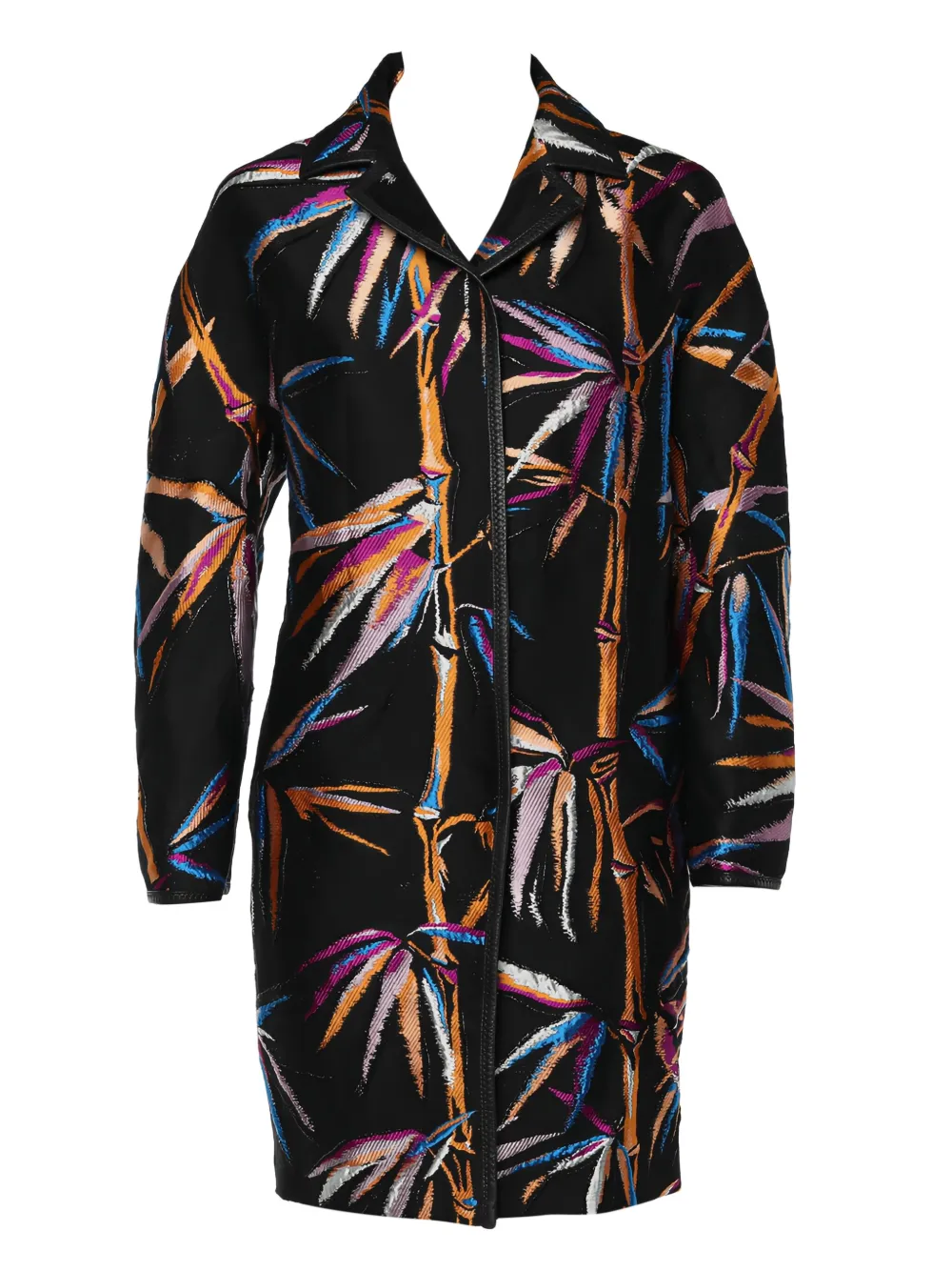 PUCCI Pre-Owned graphic-print coat | Black | Image 1