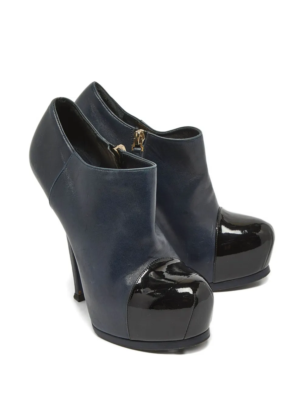 Saint Laurent Pre-Owned Leren laarzen - Blauw