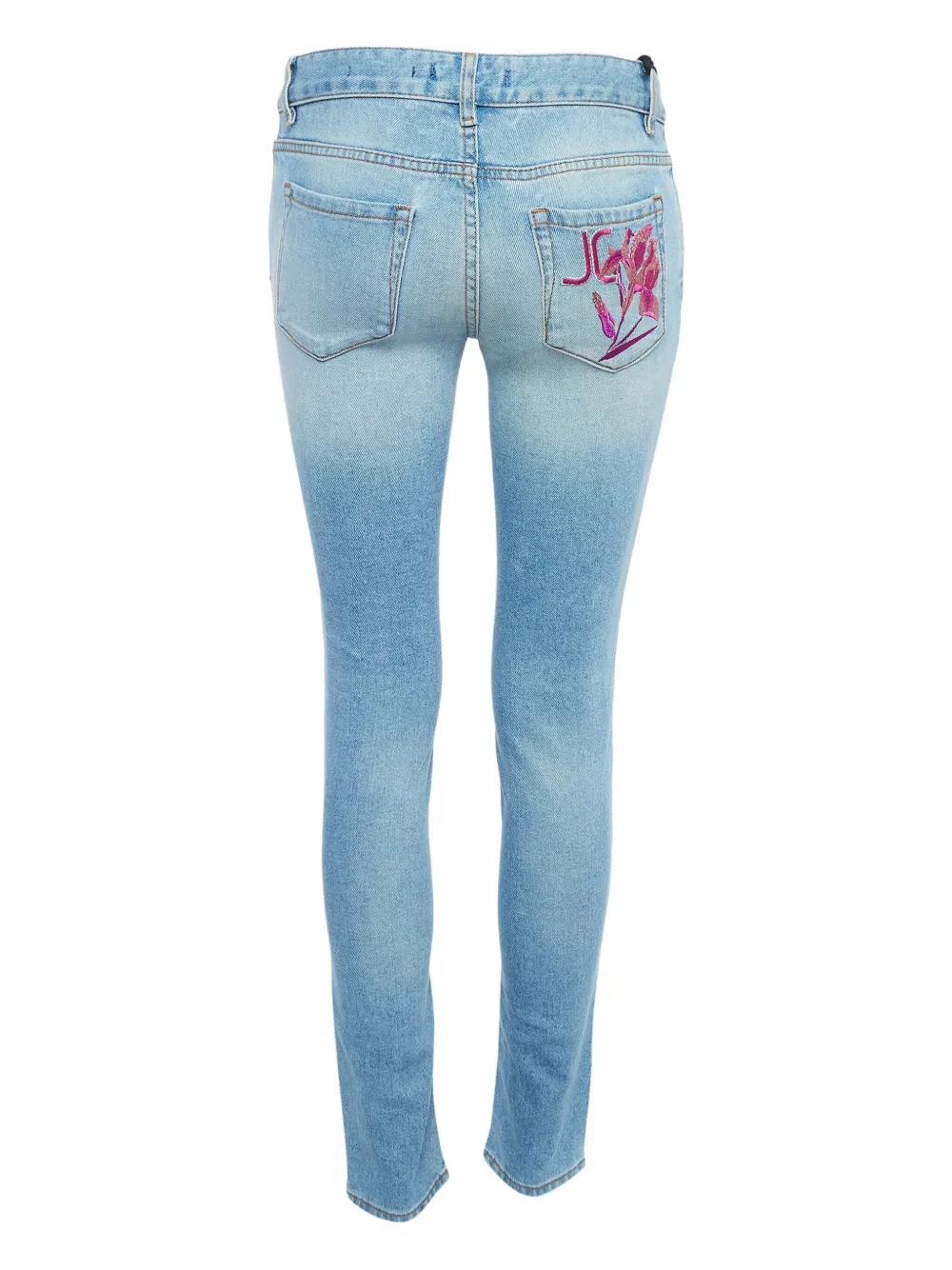 Just Cavalli Jeans met toelopende pijpen - Blauw