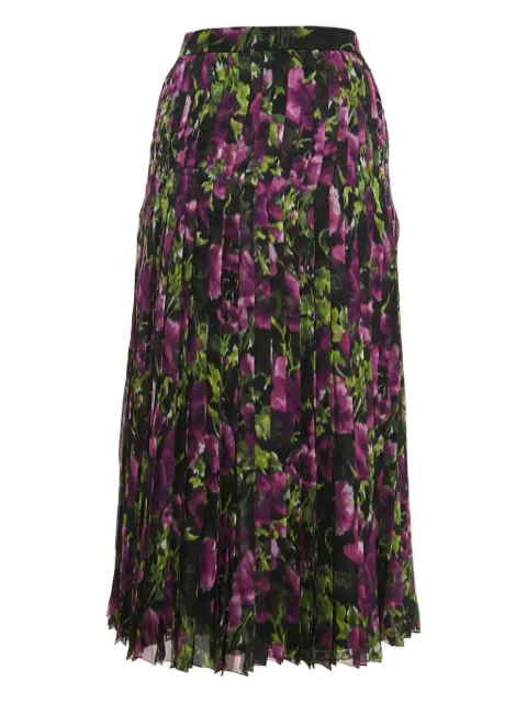 Prada Pre-Owned floral-print silk skirt