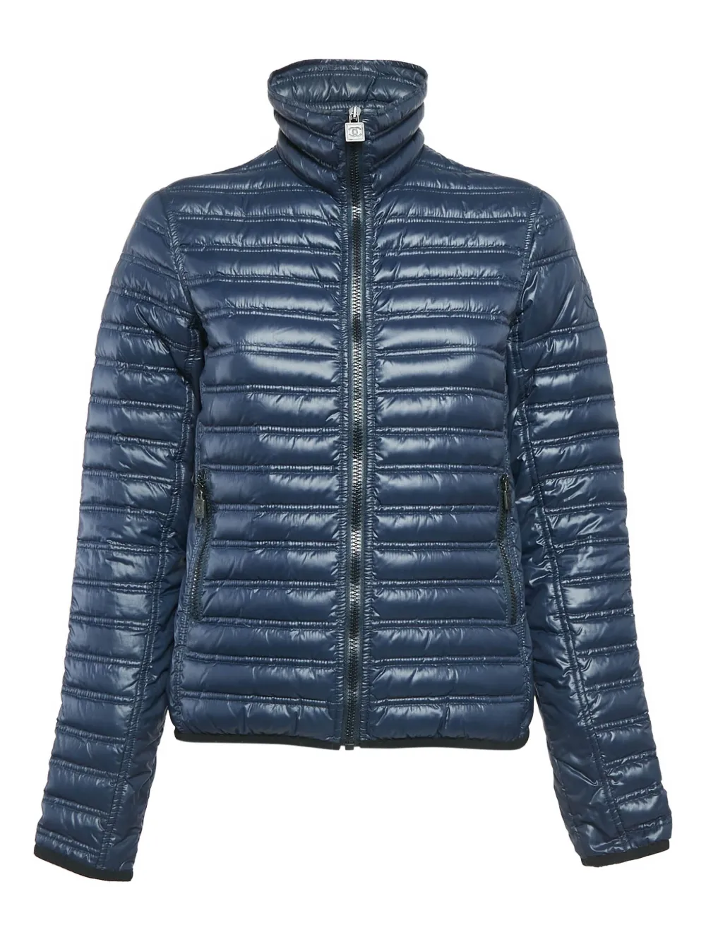 CHANEL Pre-Owned キルティング ジップジャケット - ブルー CHANEL Pre-Owned キルティング ジップジャケット - ブルー