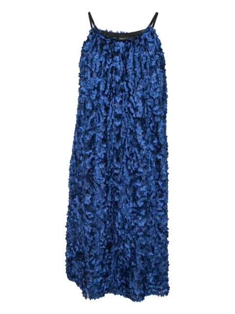 Giorgio Armani Pre-Owned floral-appliqué midi dress