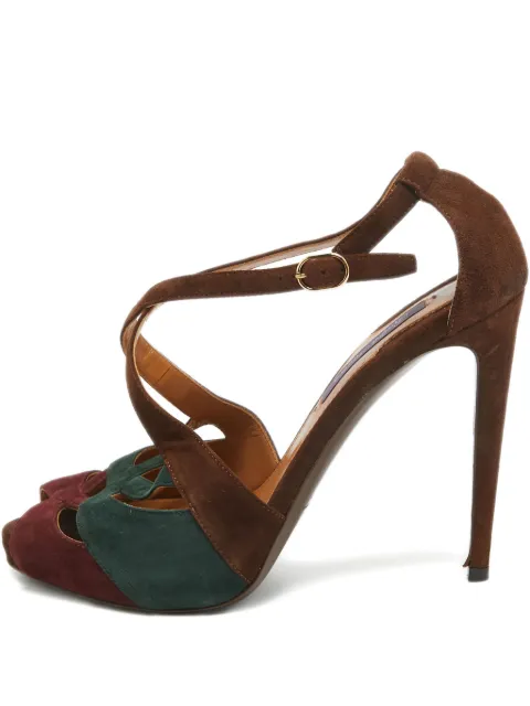Polo Ralph Lauren 115mm suede criss-cross sandals