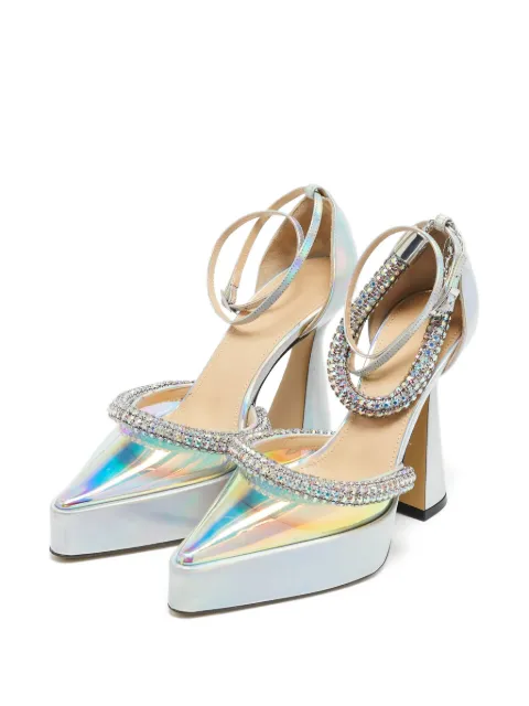 MACH & MACH 140mm Kimberly crystal platform pumps