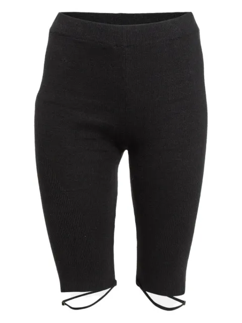 Jacquemus Pre-Owned ribbed leg-tie shorts