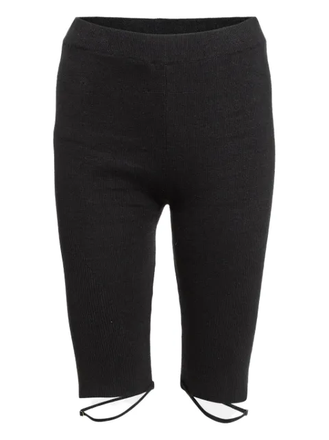 Jacquemus Pre-Owned ribbed leg-tie shorts