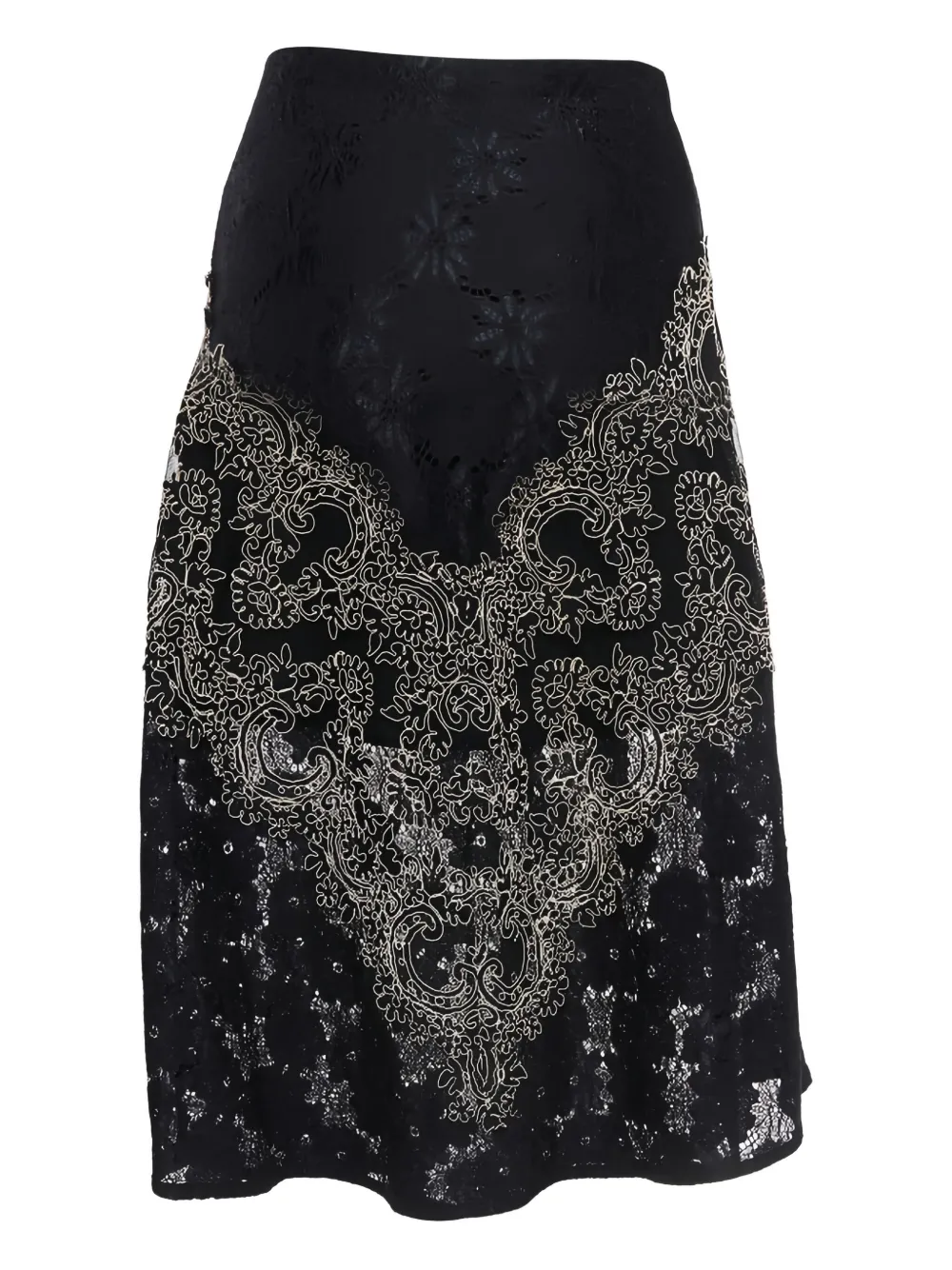 SANDRO lace embroidered midi skirt | Image 2