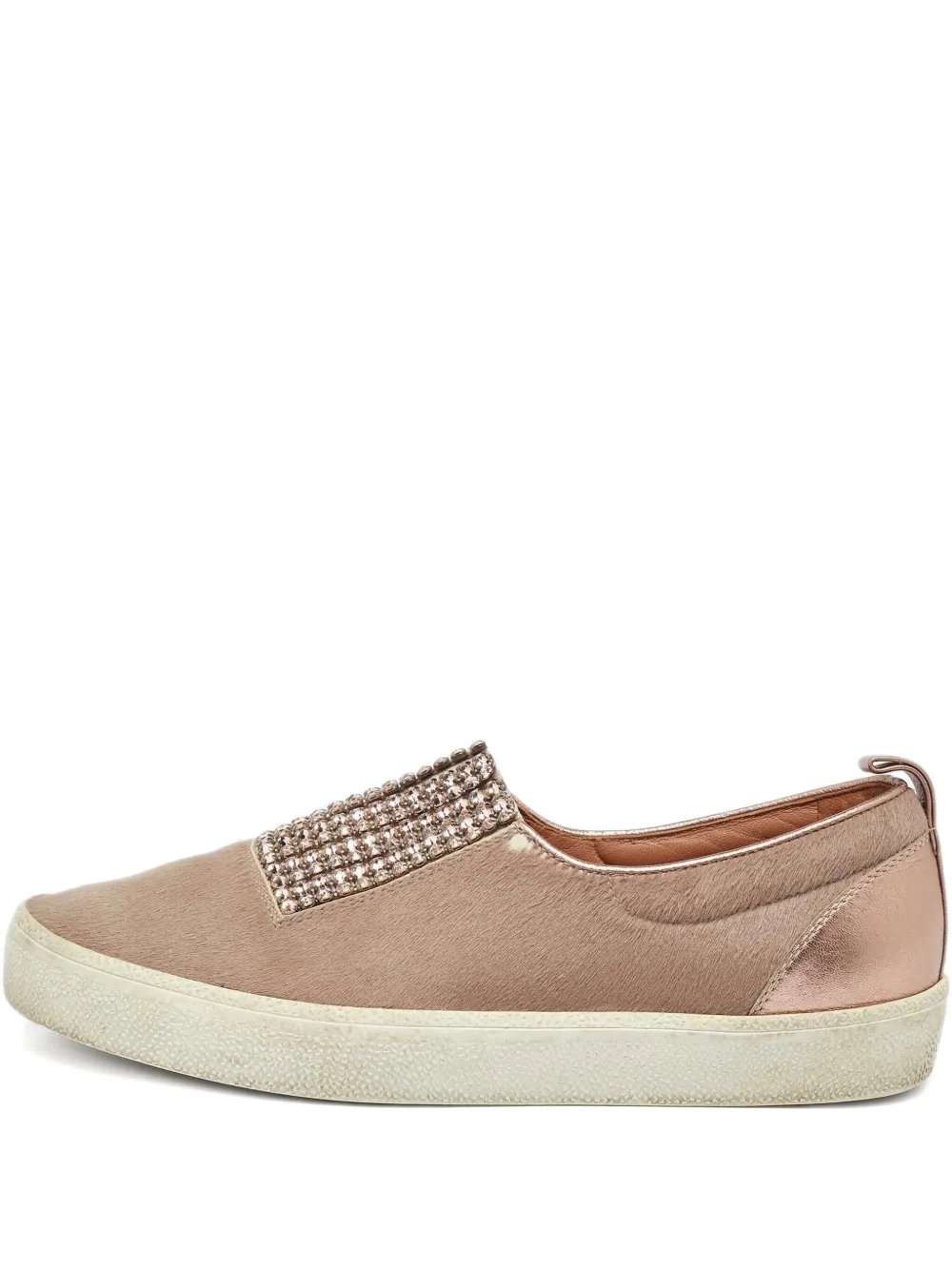 Gina pre-owned crystal-embellished sneakers | Neutrals | Image 1