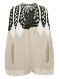 Peter Pilotto wool-blend poncho - Neutrals