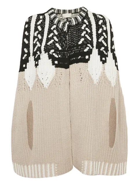 Peter Pilotto wool-blend poncho