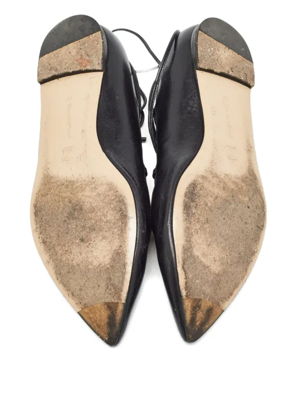 Gianvito Rossi ポインテッドトゥ フラットシューズ | ブラック