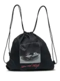 Pre-Owned Alexander Wang Wallie car-print backpack - Black