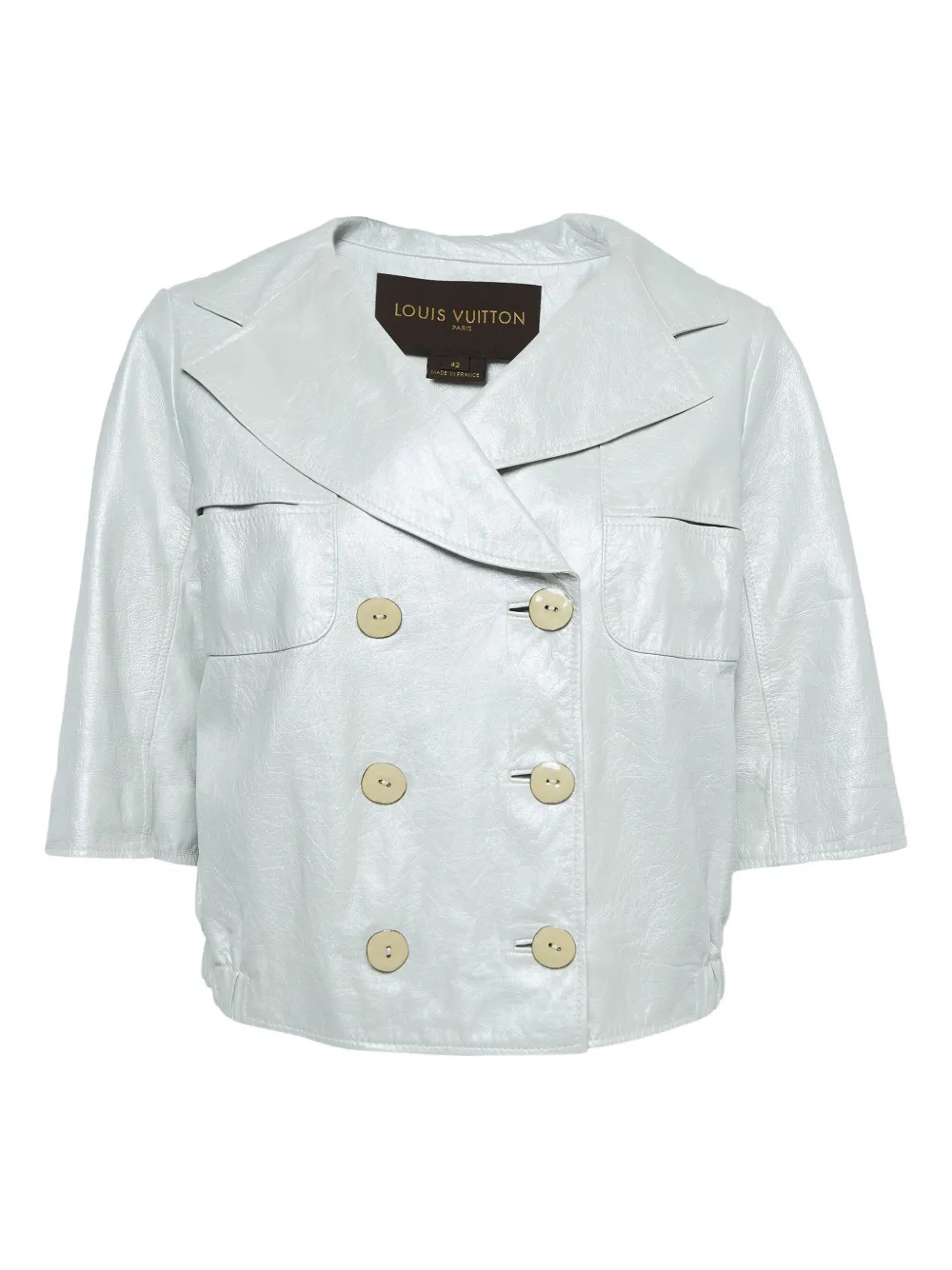 Louis Vuitton Pre-Owned 2024 Lederjacke - Silber
