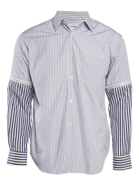 Comme Des Garçons striped detachable-sleeve shirt