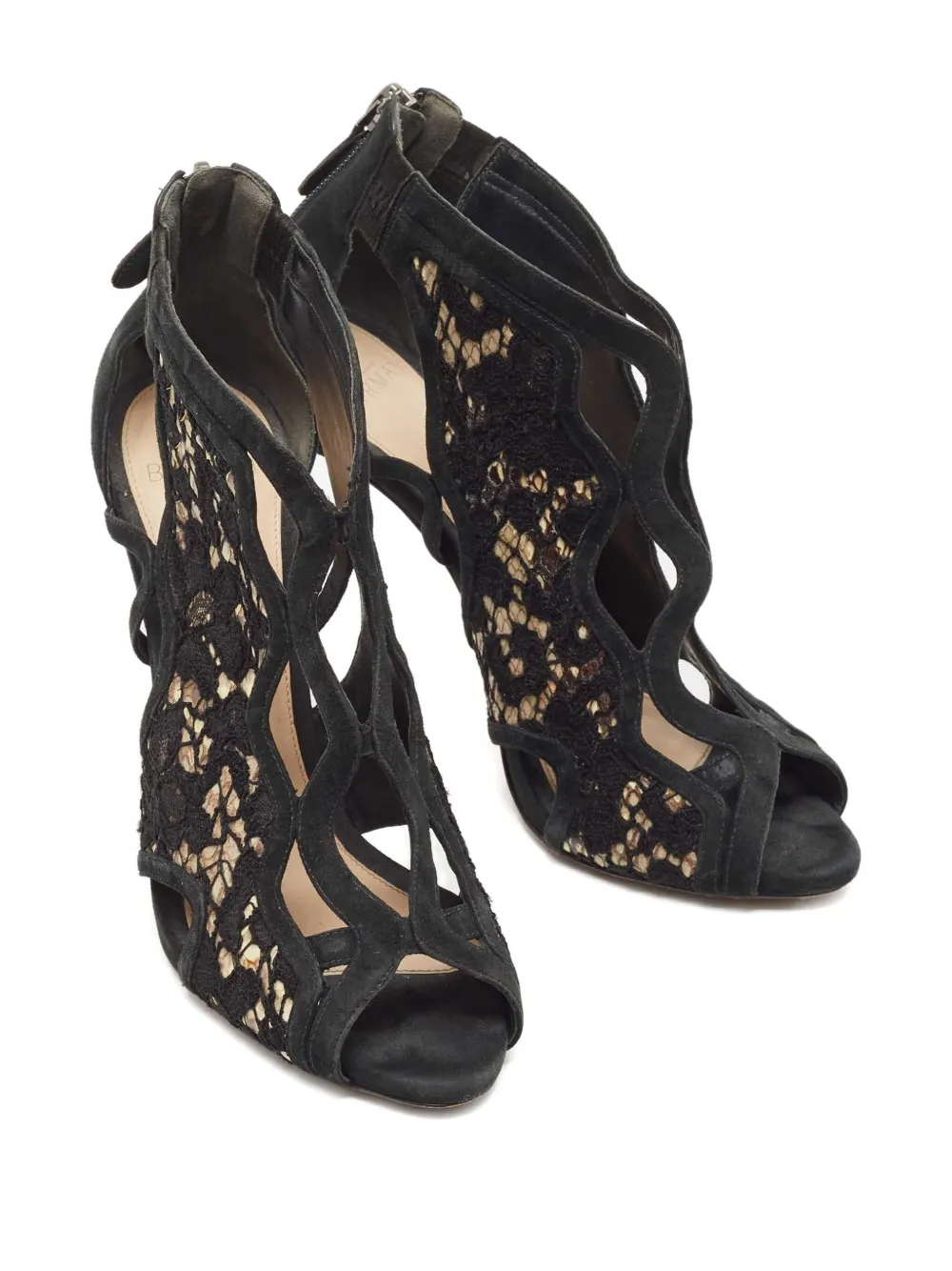 Alexandre Birman Pre-owned 110mm cut-out lace sandals | Image 2