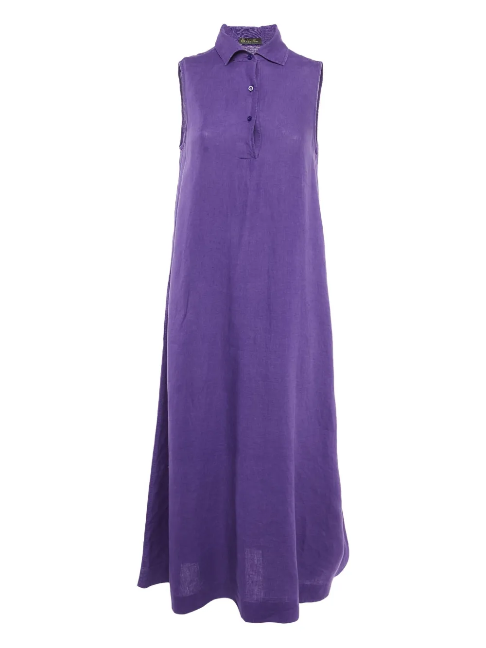 sleeveless classic-collar dress