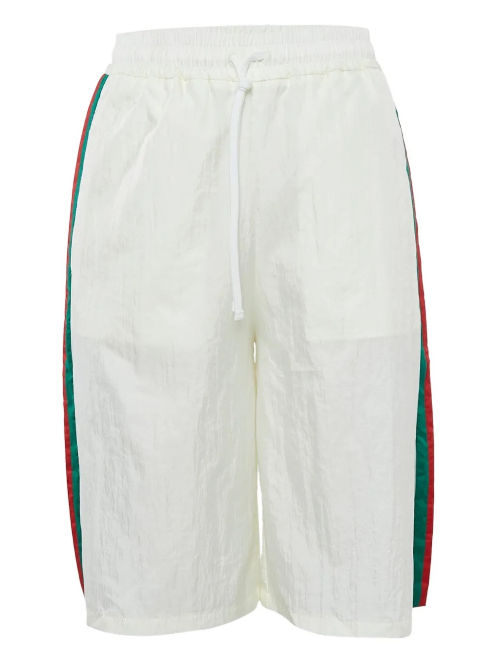 Gucci Pre-Owned 2024 ウェブ パネル パンツ - ホワイト Gucci Pre-Owned 2024 ウェブ パネル パンツ - ホワイト