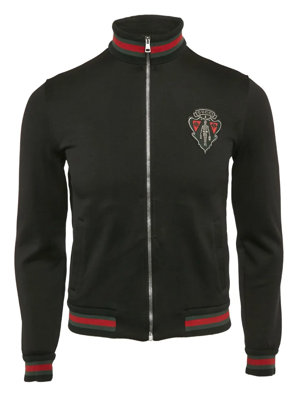Gucci Pre-Owned 2023 equestrian-emblem ジャケット - ブラック Gucci Pre-Owned 2023 equestrian-emblem ジャケット - ブラック