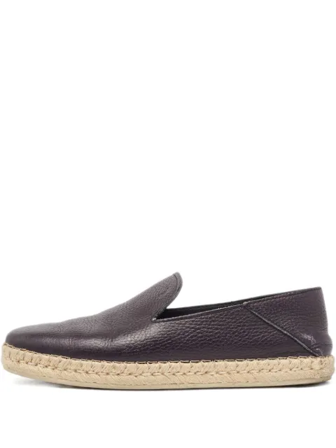 Tod's Vintage leather espadrilles 