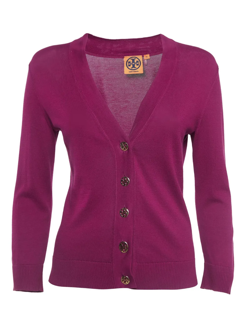 Tory Burch button cardigan - パープル Tory Burch button cardigan - パープル