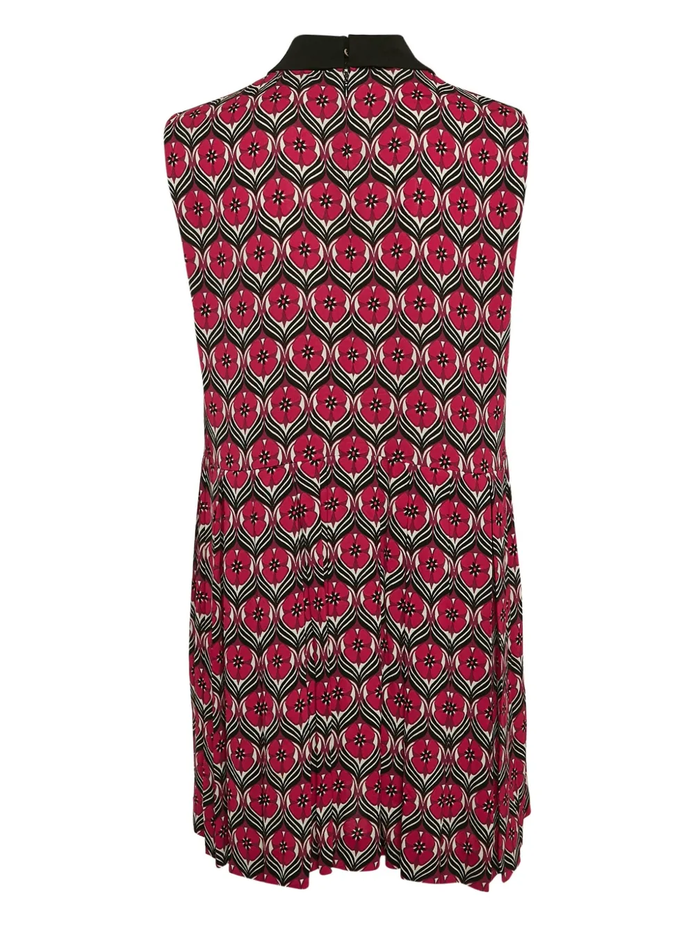 Miu Miu Pre-Owned 2015 geplooide jurk met bloemen - Rood