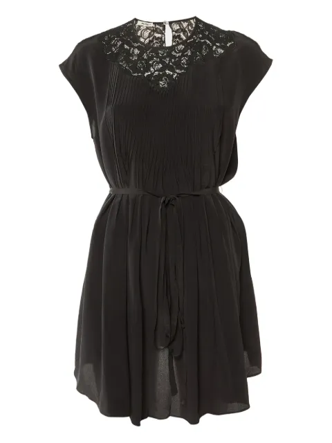 Miu Miu Pre-Owned lace pleated dress