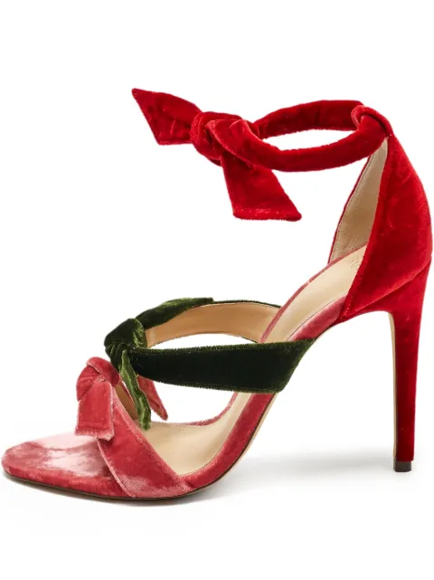 Alexandre Birman 2024 105mm velvet sandals