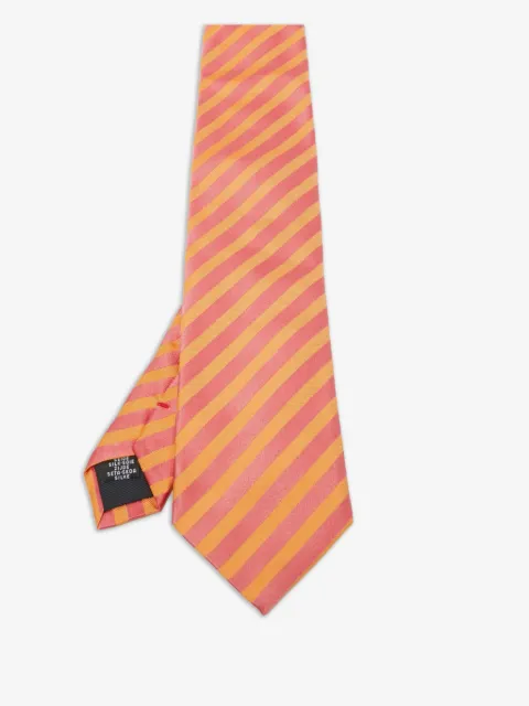 Moschino Pre-Owned Seidenkrawatte mit diagonalen Streifen