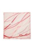 Valentino Garavani Pre-Owned ribbon-print square scarf - Pink