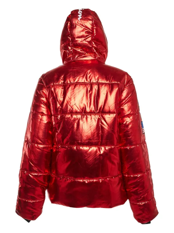 Metallic Puffer Red Metallic Champion Coat Champion Hooded Puffer Jacket  Red FARFETCH