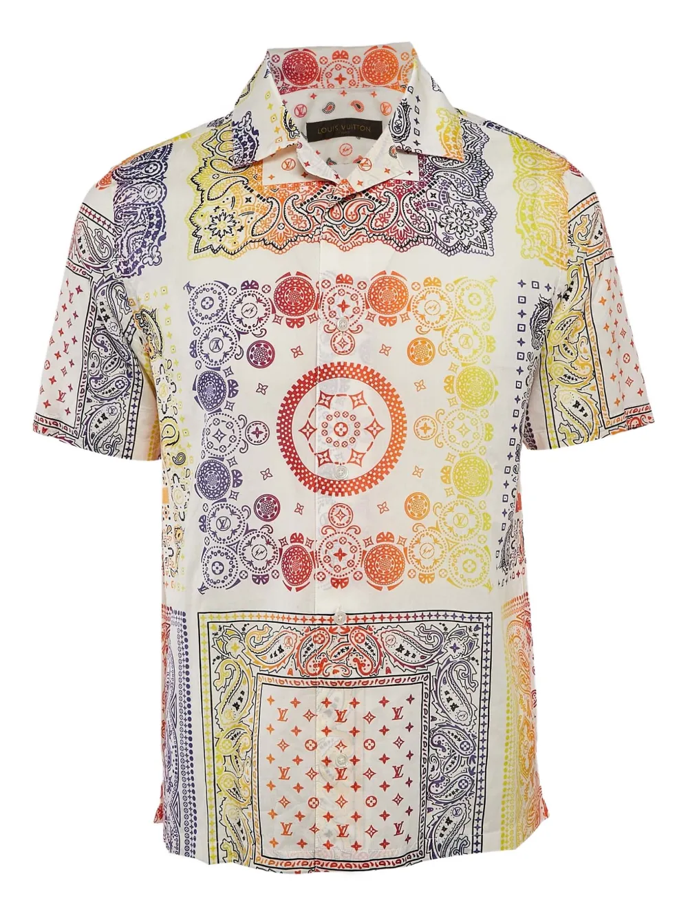Pre-owned Louis Vuitton Paisley-print Cotton Shirt