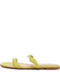 Gianvito Rossi Wave leather slides - Yellow