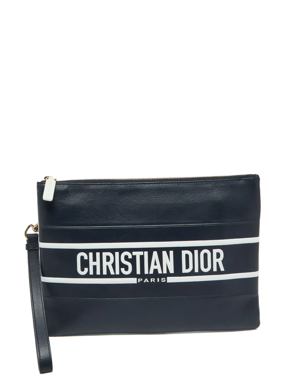 Christian Dior Pre-Owned leather clutch bag | Blue | Image 1