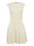 Alexander McQueen Pre-Owned jacquard floral mini dress - White
