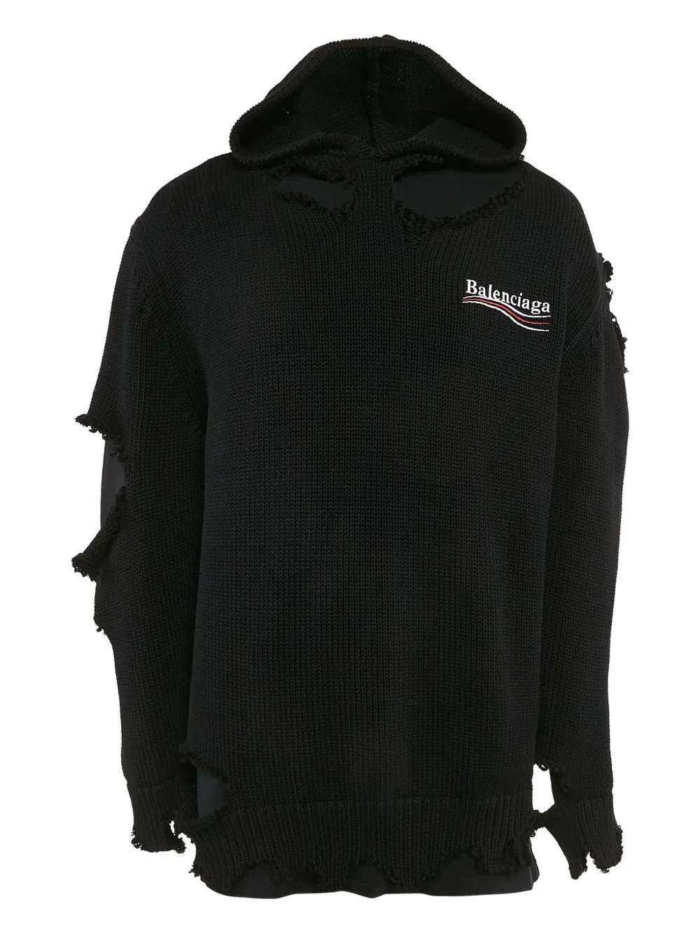 Balenciaga Pre-Owned Unifit knitted hoodie | Black | Image 1