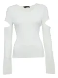 Alexander McQueen Pre-Owned cold-shoulder top - White