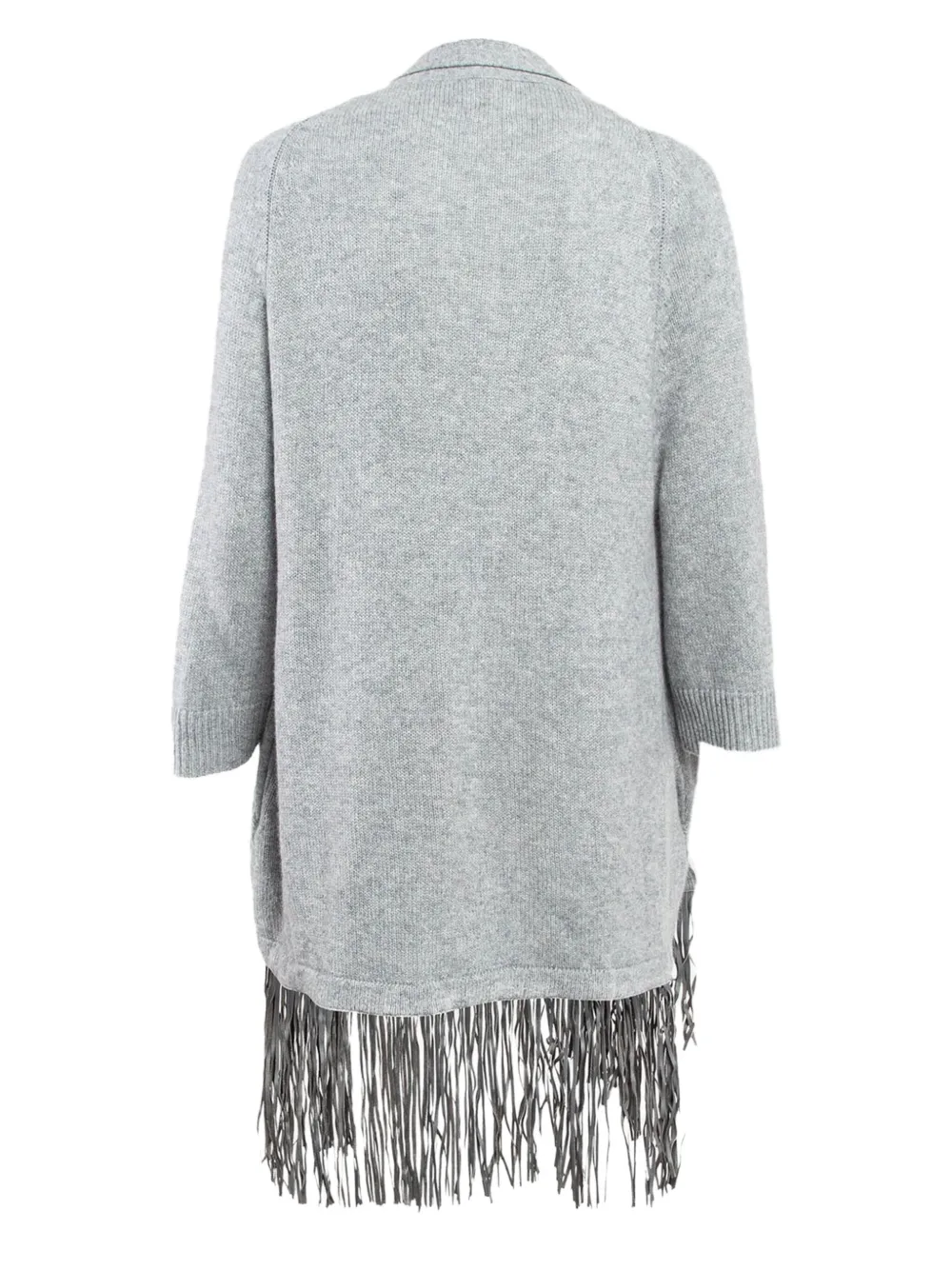 Pre-owned Zadig & Voltaire Fringe-detail Cashmere Cardigan
