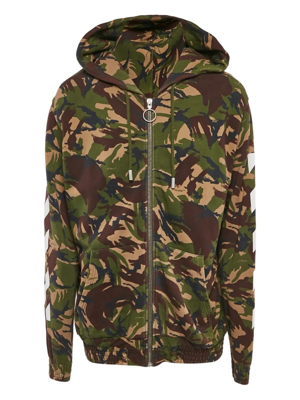 Off-White Pre-Owned camouflage-print hooded jacket | Green | Image 1