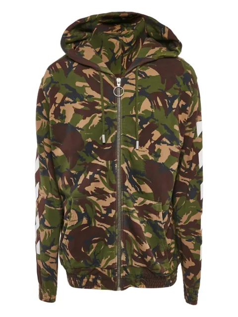 Off-White Pre-Owned camouflage-print hooded jacket
