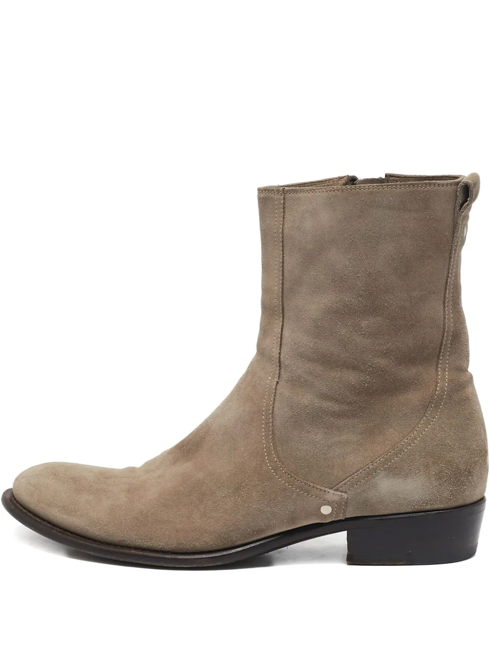 Christian Dior Pre-Owned suede cowboy boots - ニュートラル Christian Dior Pre-Owned suede cowboy boots - ニュートラル