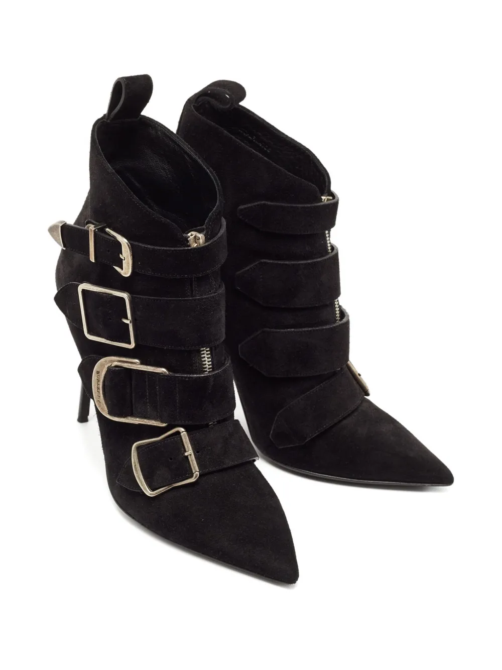 Burberry Pre-Owned 115mm suede buckled boots | Ankle Boots | Image 2