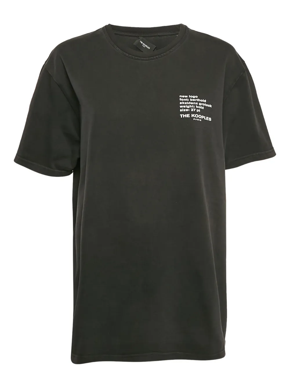 The Kooples pre-owned logo-print T-shirt | Black | Image 1