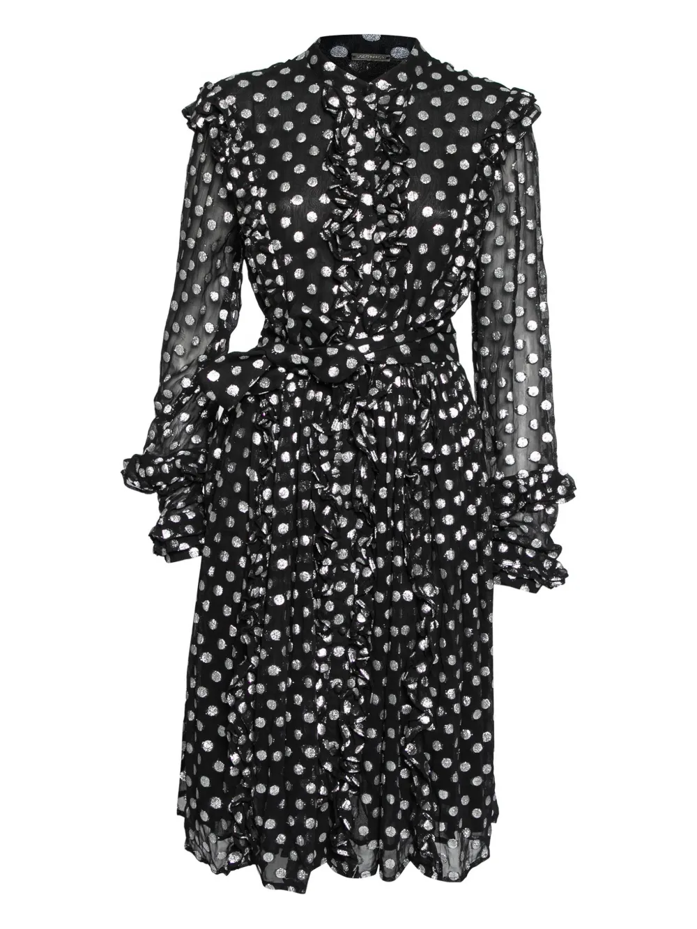 Dodo Bar Or pre-owned polka-dot chiffon dress | Blue | Image 1