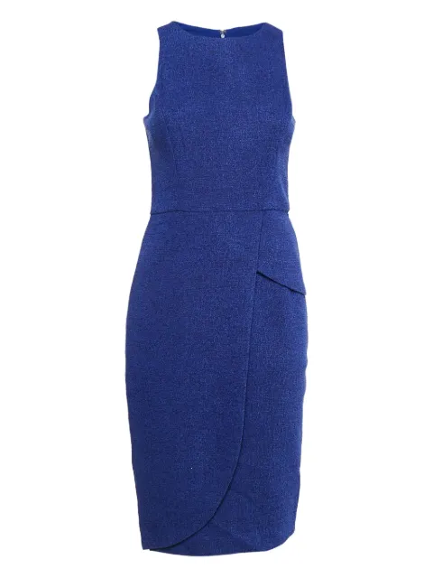 Badgley Mischka tweed sleeveless midi dress